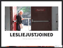 Tablet Screenshot of lesliejustjoined.com